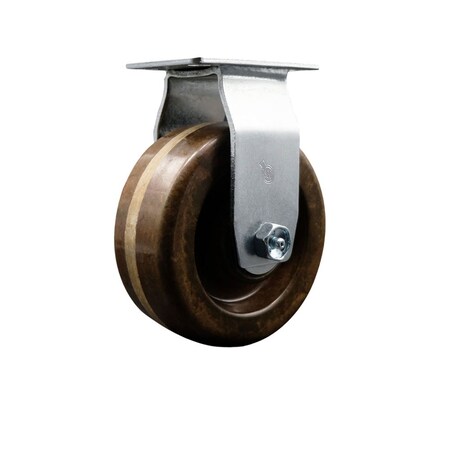 Service Caster 5'' High Temp Phenolic Wheel Rigid Caster with Bronze Bearing SCC-20R520-PHBZHT